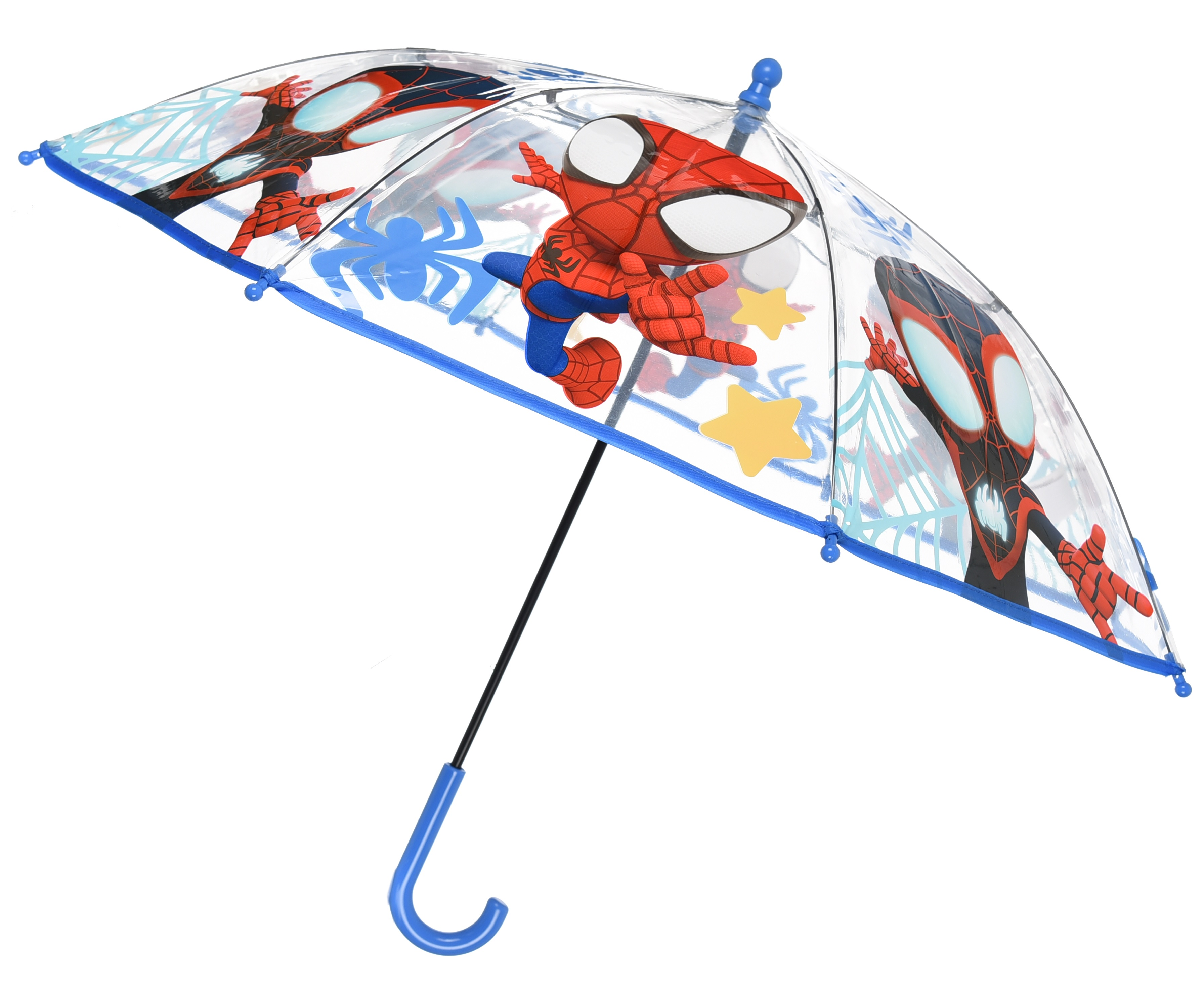 Ombrello Spidey MARVEL per Bambini 57 CM Trasparente con Apertura Manuale - Hy40116