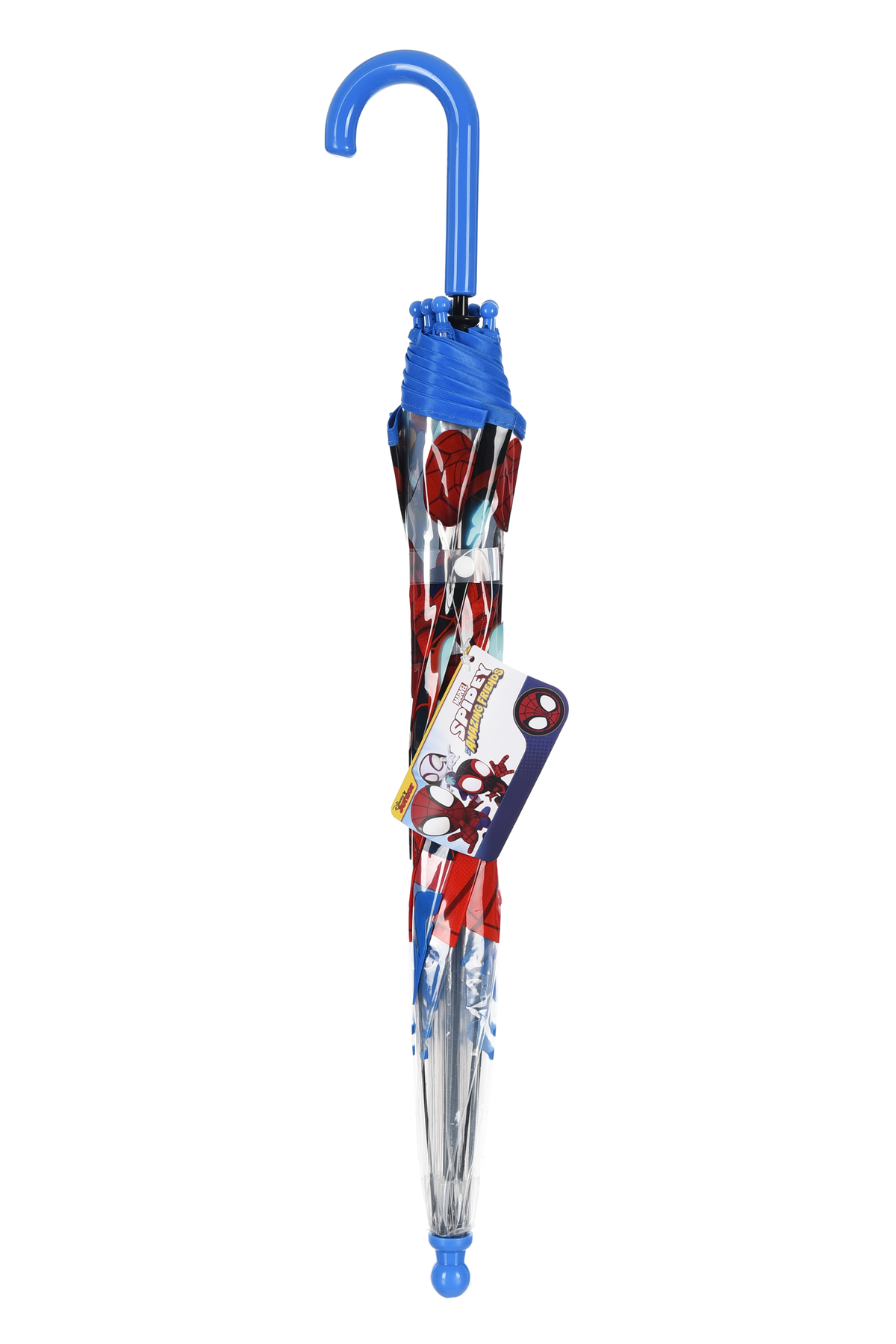 Ombrello Spidey MARVEL per Bambini 57 CM Trasparente con Apertura Manuale - Hy40116