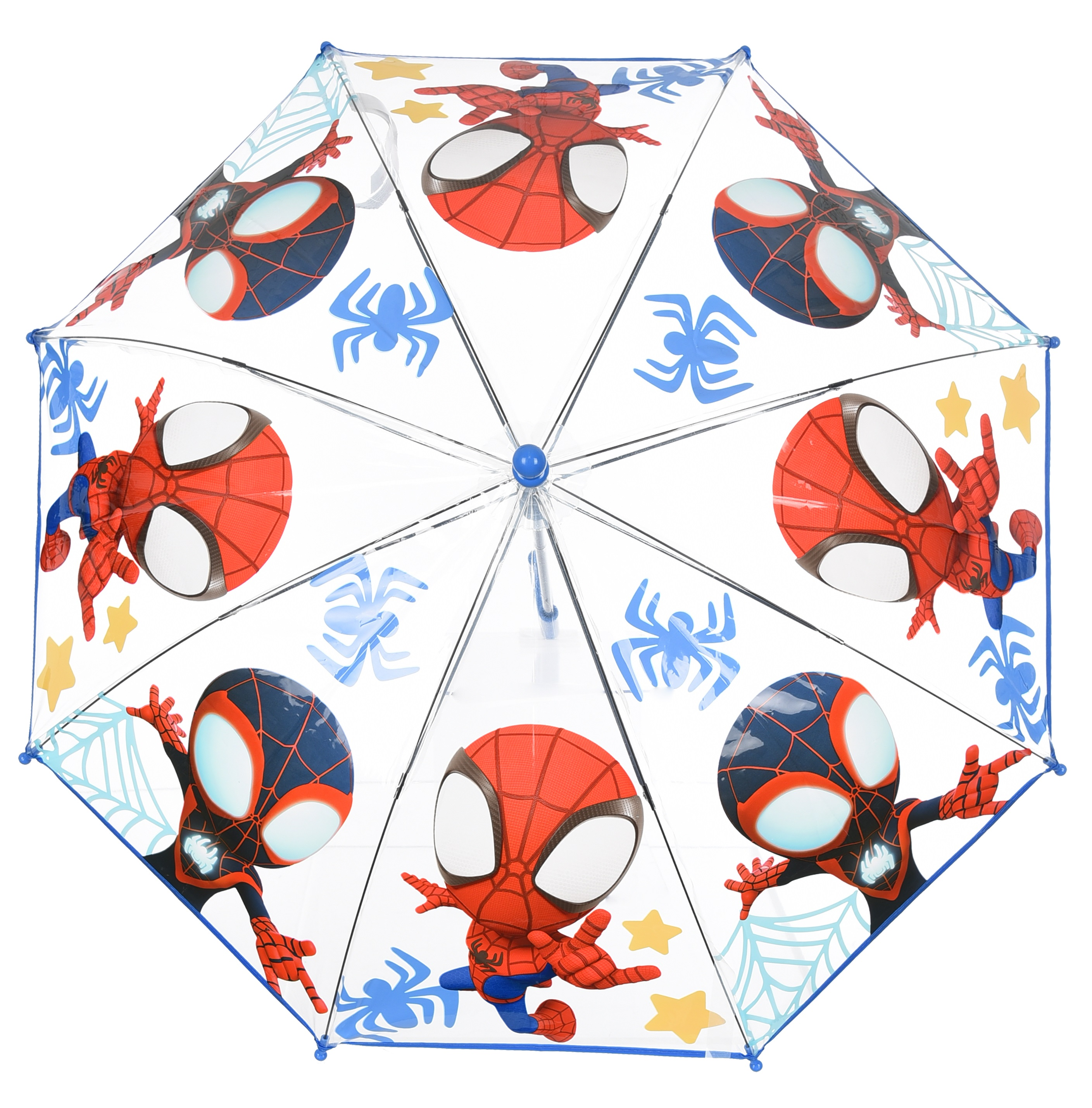 Ombrello Spidey MARVEL per Bambini 57 CM Trasparente con Apertura Manuale - Hy40116