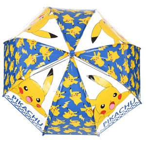 Ombrello a Cupola Pikachu per Bambini 64 CM Trasparente con Apertura Manuale - Hy40100