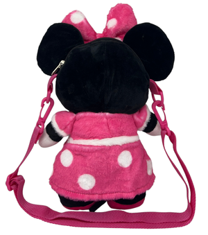 Borsetta in Peluche Minnie DISNEY con Tracolla Regolabile Accessorio da Passeggio Bambini- 6273