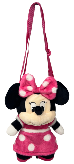 Borsetta in Peluche Minnie DISNEY con Tracolla Regolabile Accessorio da Passeggio Bambini- 6273