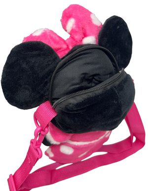 Borsetta in Peluche Minnie DISNEY con Tracolla Regolabile Accessorio da Passeggio Bambini- 6273