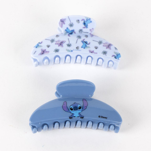 Pinza per Capelli Stitch DISNEY Set 2 Pezzi Accessorio in ABS 9 CM - 3534