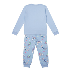 Pigiama a Manica Lunga Stitch DISNEY in Cotone Jersey Bambini - 2960