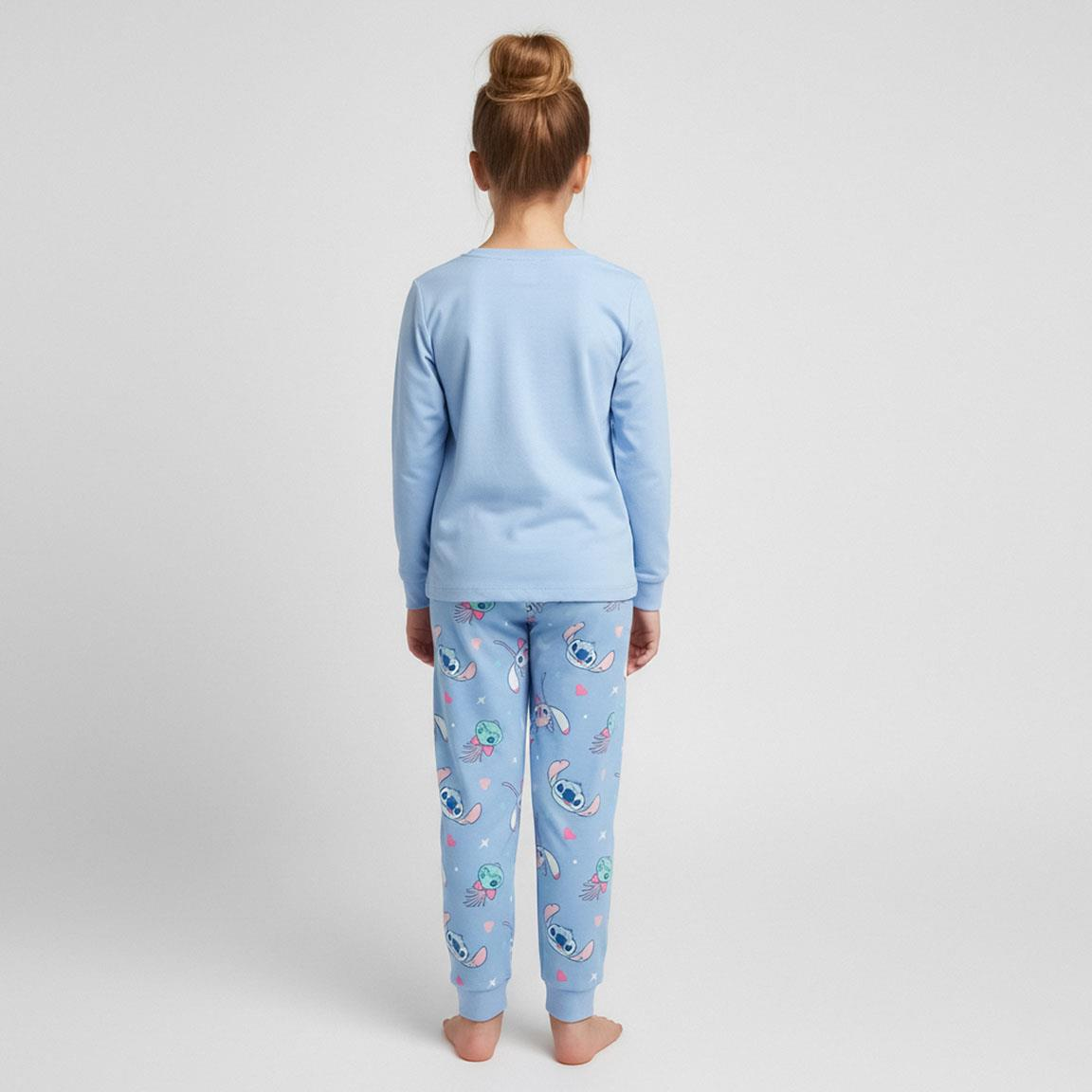 Pigiama a Manica Lunga Stitch DISNEY in Cotone Jersey Bambini - 2960