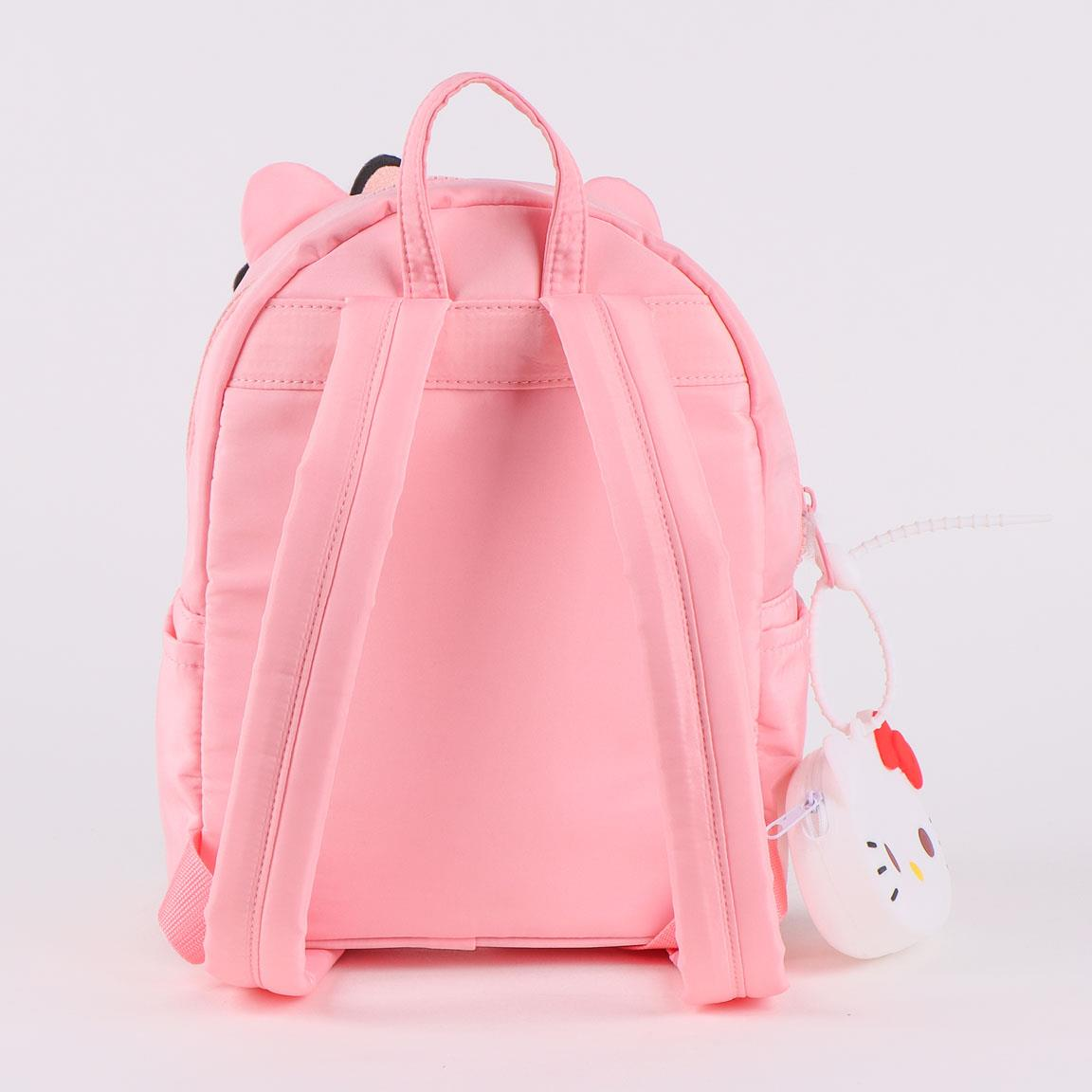 Borsa Passeggio Hello Kitty Zaino con Portachiavi in Silicone 26 CM Tempo Libero Ragazzi - 5937