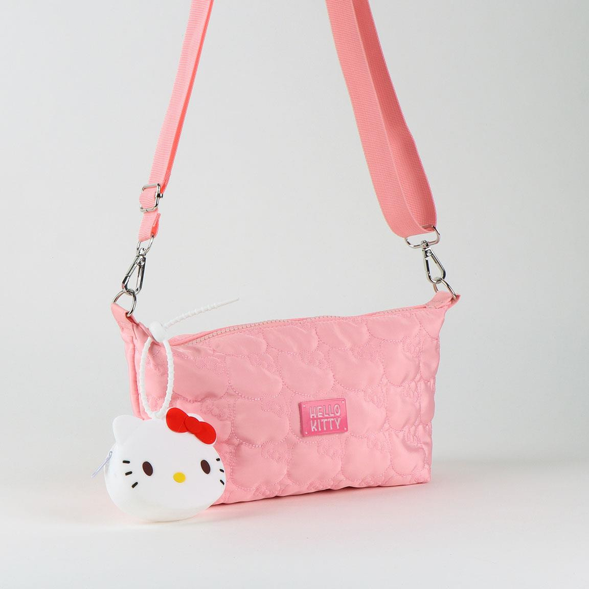 Borsetta Hello Kitty con Tracolla Regolabile Portachiavi Accessorio da Passeggio Bambini- 5948