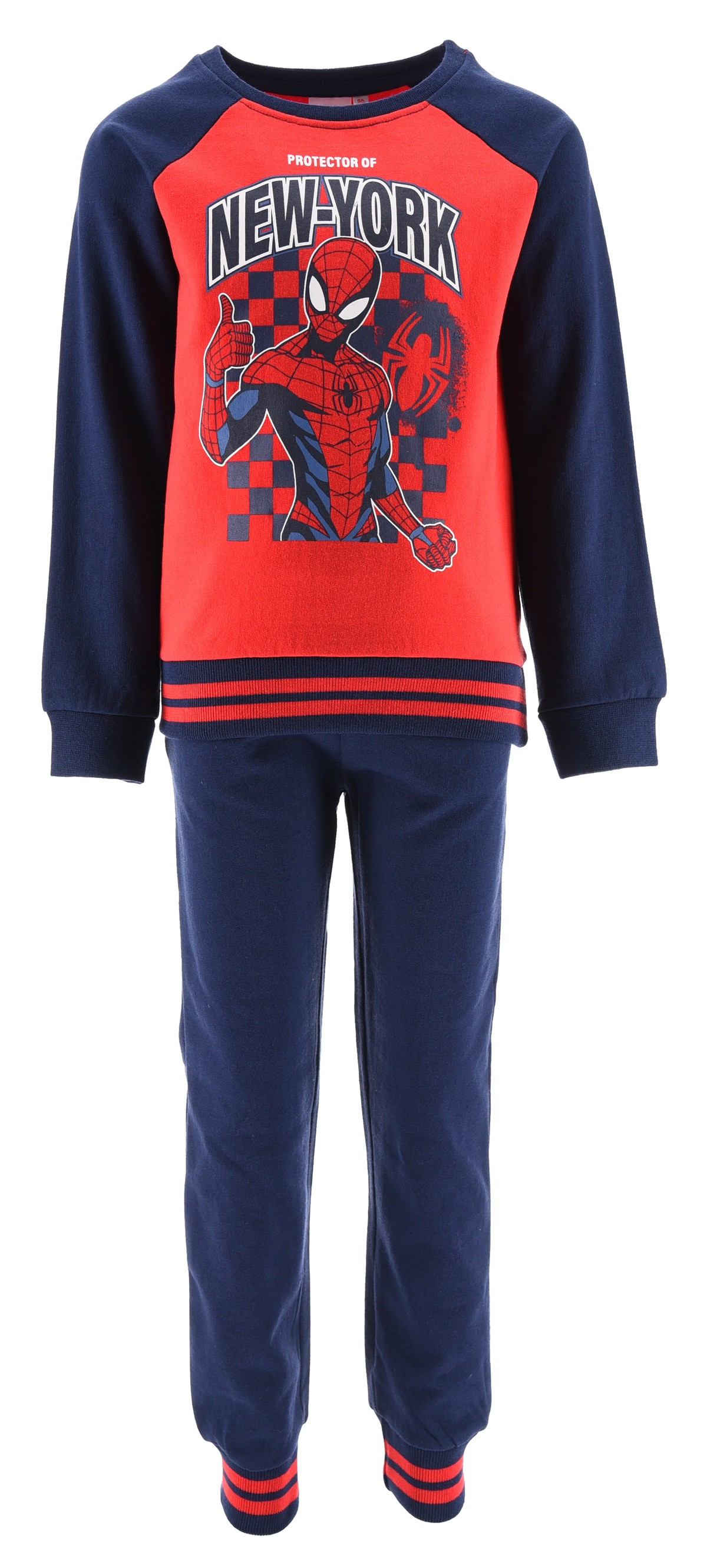 Tuta Spiderman MARVEL Completo 2 Pezzi per Bambini 3/8 Anni - Hy10023.navy