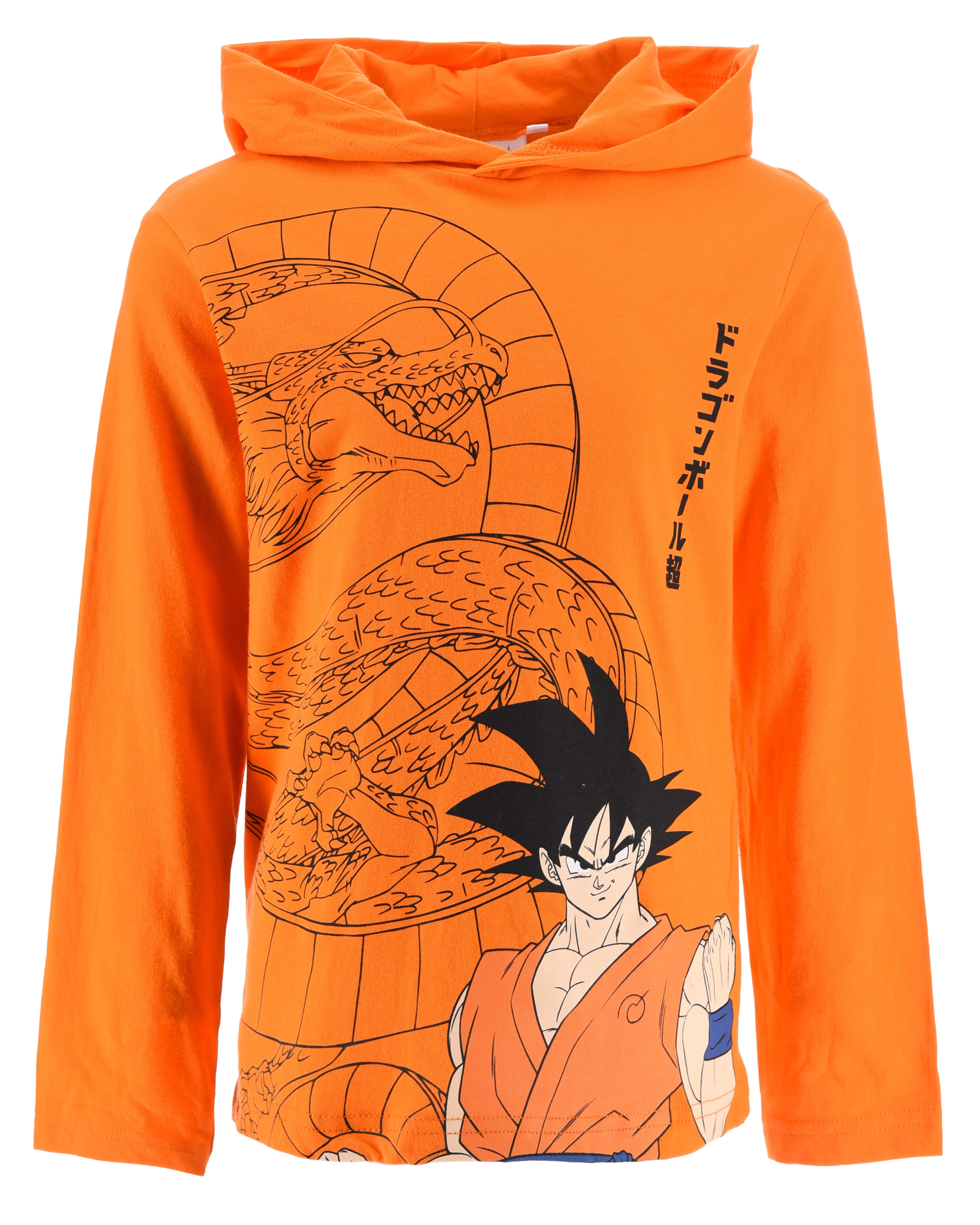 Felpa con Cappuccio Dragon Ball Maglioni per Ragazzi 6/12 Anni - Hy10085.orange