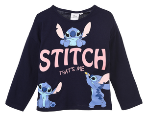 T-Shirt M.l. Stitch DISNEY Maglia per Bambini 3/8 Anni - Hy10151.navy