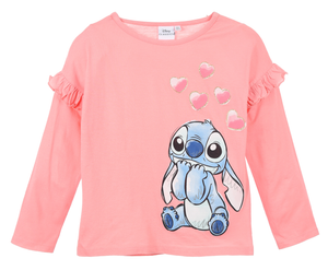 T-Shirt M.l. Stitch DISNEY Maglia per Bambini 3/8 Anni - Hy10166.pink