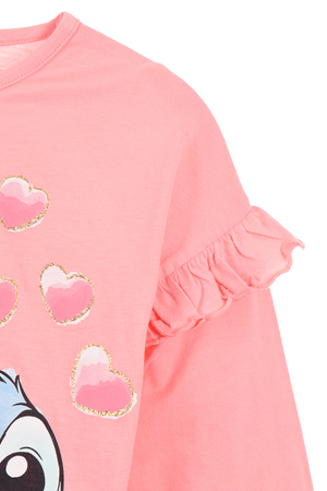 T-Shirt M.l. Stitch DISNEY Maglia per Bambini 3/8 Anni - Hy10166.pink