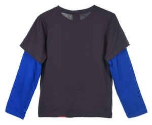 T-Shirt M.l. Sonic Maglia per Bambini 3/8 Anni - Hy10429.dgrey