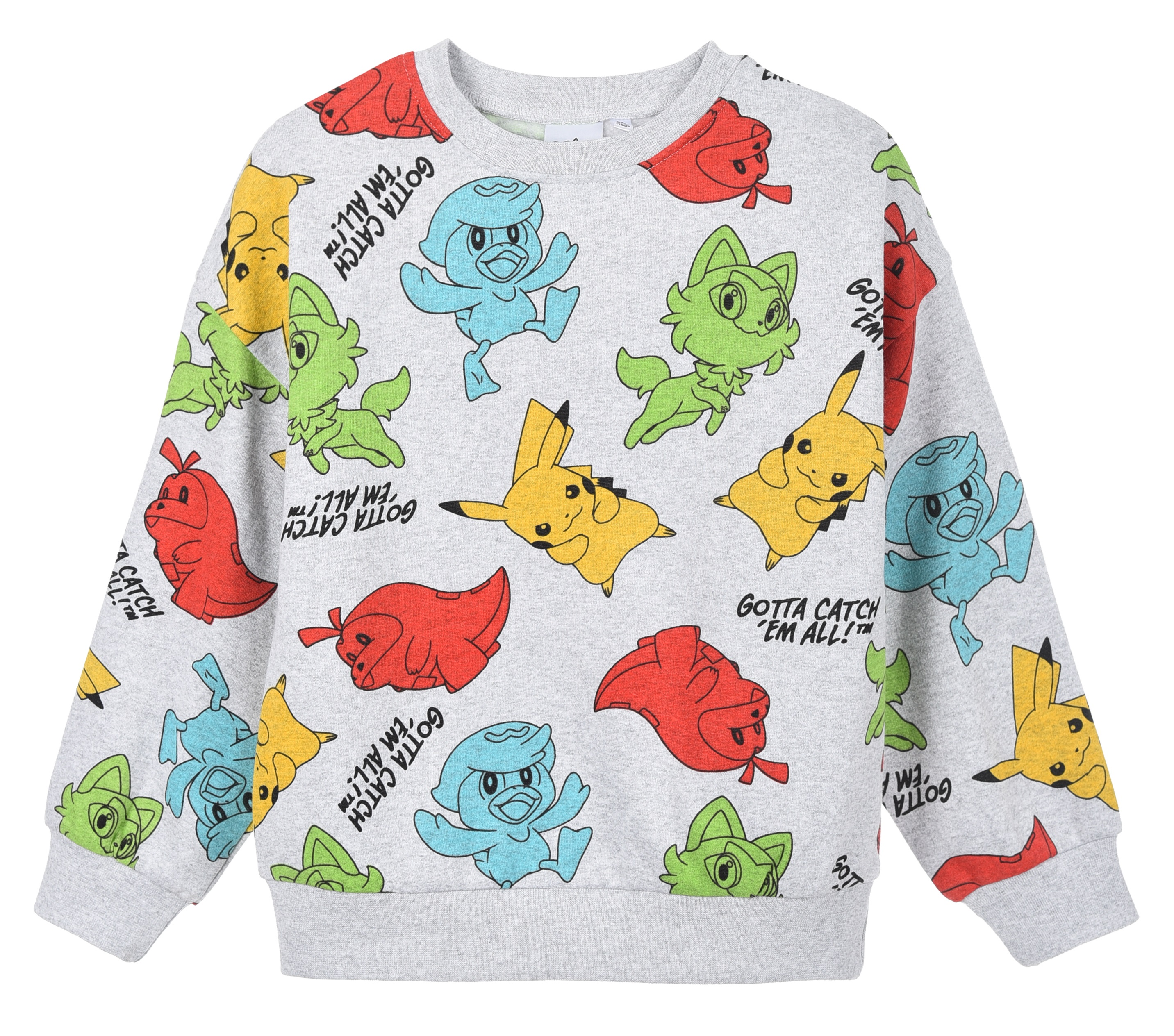 Maglione Pikachu Pokemon Felpa per Bambini 3/8 Anni - Hy10293grigio