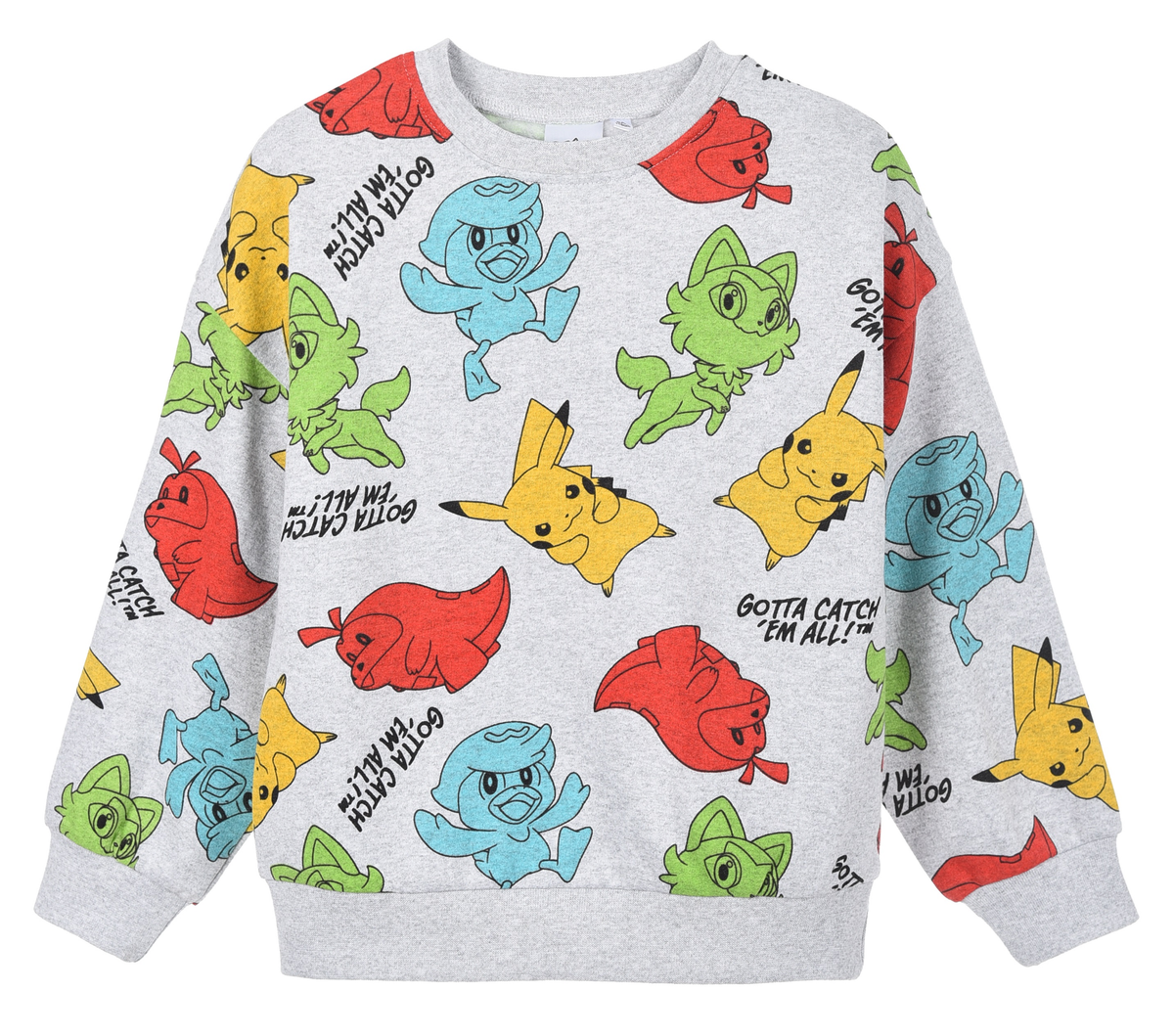 Maglione Pikachu Pokemon Felpa per Bambini 3/8 Anni - Hy10293grigio