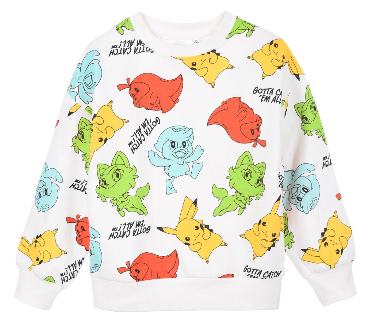 Maglione Pikachu Pokemon Felpa per Bambini 3/8 Anni - Hy10293bianco
