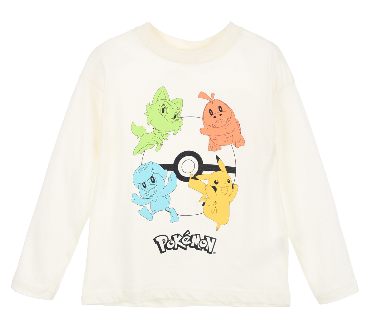 T-Shirt M.l. Pokèmon Maglia per Bambini 3/8 Anni - Hy10296bianco