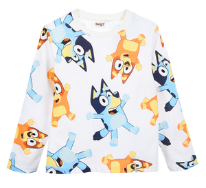 T-Shirt M.l. Bluey Maglia per Bambini 3/8 Anni - Hy10352.rec