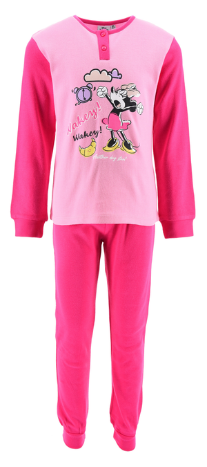 Pigiama Minnie Mouse DISNEY Bambina 100% Cotone Interlock 200 Gr - Hy20149.bfucsia