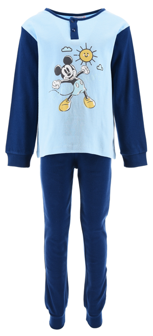 Pigiama Topolino DISNEY Bambino 100% Cotone Interlock 200 Gr - Hy20082.bblu