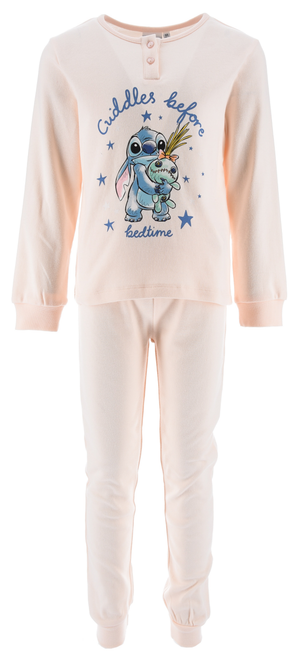 Pigiama Stitch DISNEY Bambina 100% Cotone Interlock 200 Gr - Hy20149.brosa