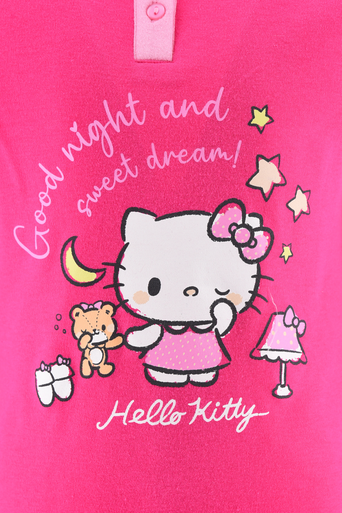 Pigiama Hello Kitty Bambina 100% Cotone Interlock 200 Gr - Hy20161.brosa