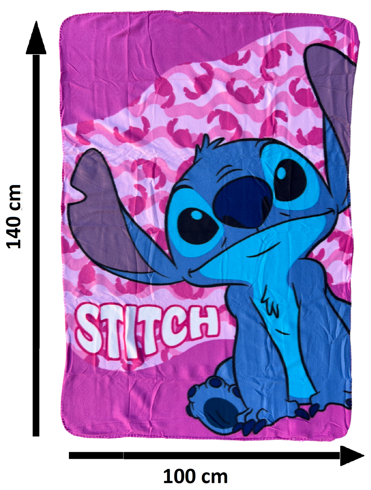Plaid Stitch DISNEY Coperta in 100% Poliestere 220 Gsm 100 X 140 CM per Bambini - Lil36-5428