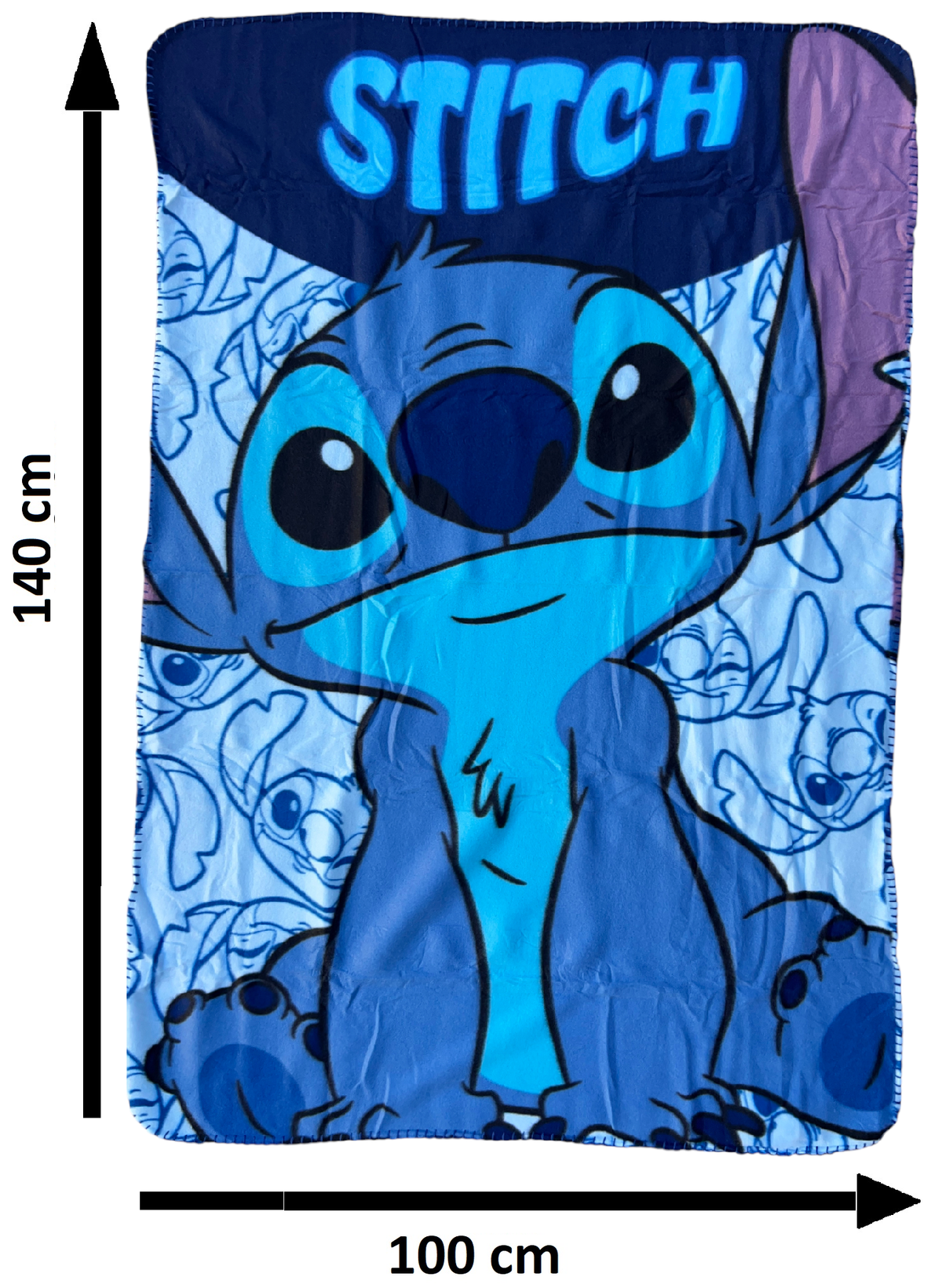 Plaid Stitch DISNEY Coperta in 100% Poliestere 220 Gsm 100 X 140 CM per Bambini - Lil36-5570