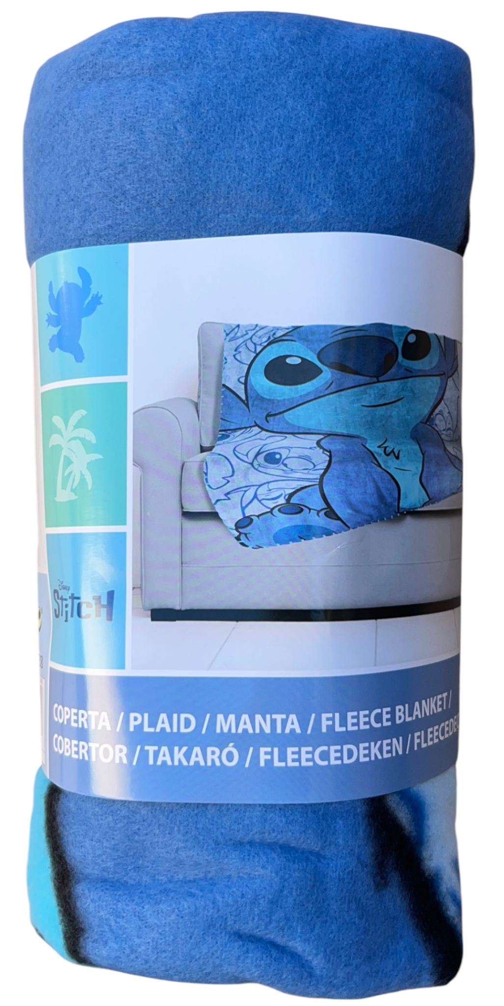 Plaid Stitch DISNEY Coperta in 100% Poliestere 220 Gsm 100 X 140 CM per Bambini - Lil36-5570