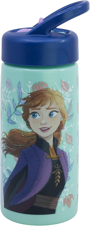Borraccia Frozen DISNEY con Beccuccio Ripiegabile e Manico 410 Ml-  St81031