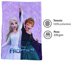 Plaid in Coral Frozen DISNEY Coperta in 100% Poliestere 100 X 140 CM per Bambini - Je13558ad