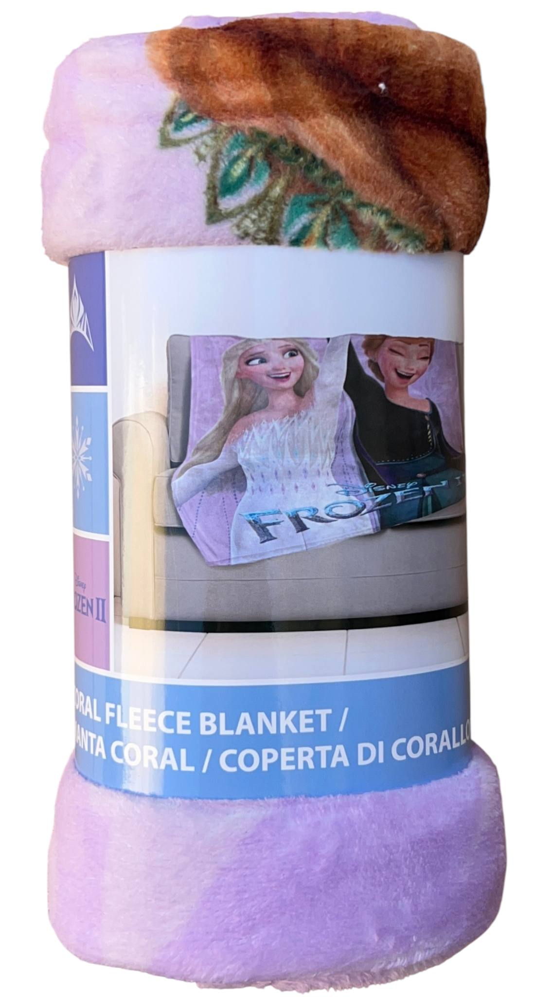 Plaid in Coral Frozen DISNEY Coperta in 100% Poliestere 100 X 140 CM per Bambini - Je13558ad