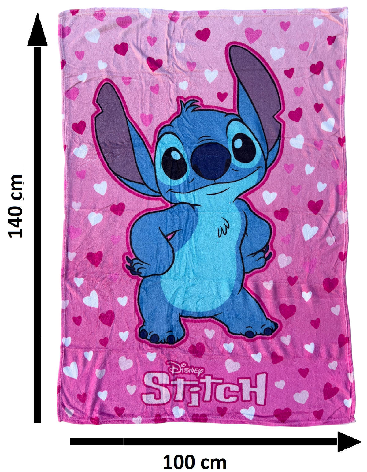 Plaid in Coral Stitch DISNEY Coperta in 100% Poliestere 100 X 140 CM per Bambini - Je13560ad