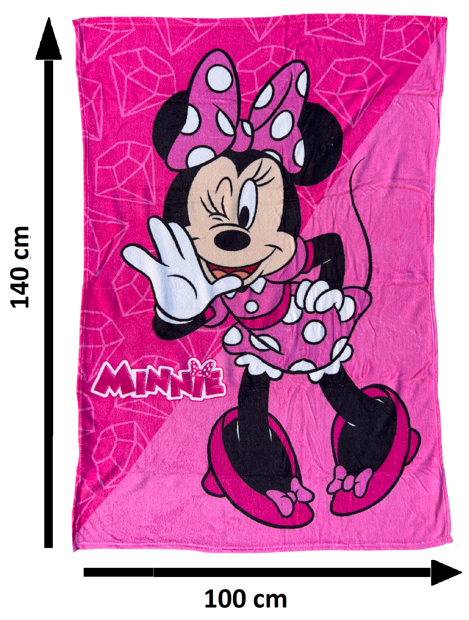 Plaid in Coral Minnie DISNEY Coperta in 100% Poliestere 100 X 140 CM per Bambini - Je13559ad