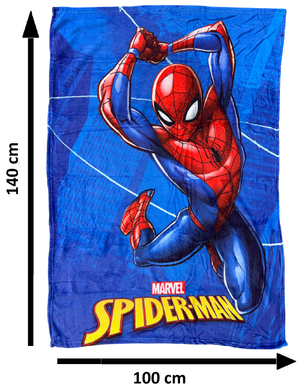 Plaid in Coral Spiderman MARVEL Coperta in 100% Poliestere 100 X 140 CM per Bambini - Je13563ad
