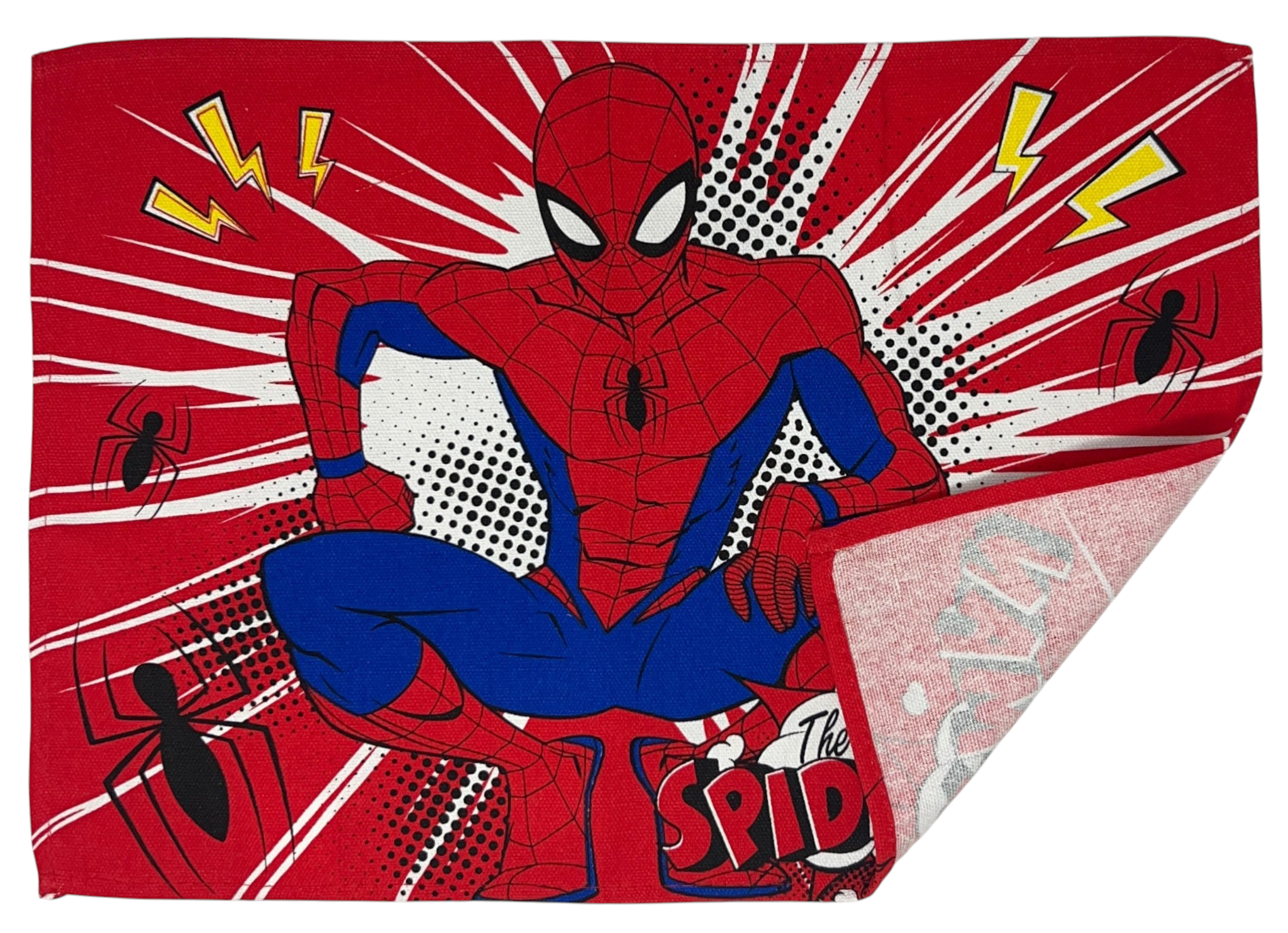 Tovaglietta Spiderman MARVEL Misto Cotone Lavabile da Colazione Pranzo CM 45 X 32 - M06602mc
