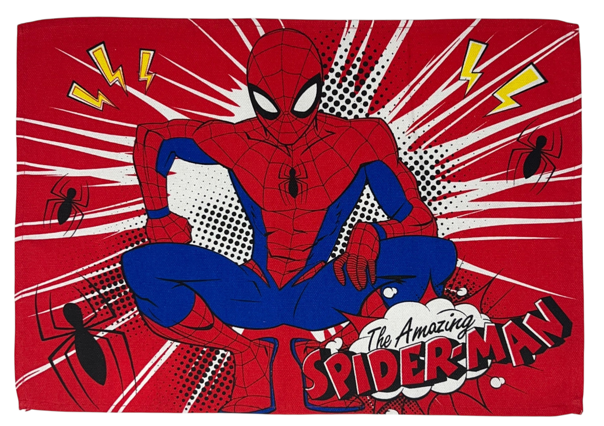 Tovaglietta Spiderman MARVEL Misto Cotone Lavabile da Colazione Pranzo CM 45 X 32 - M06602mc