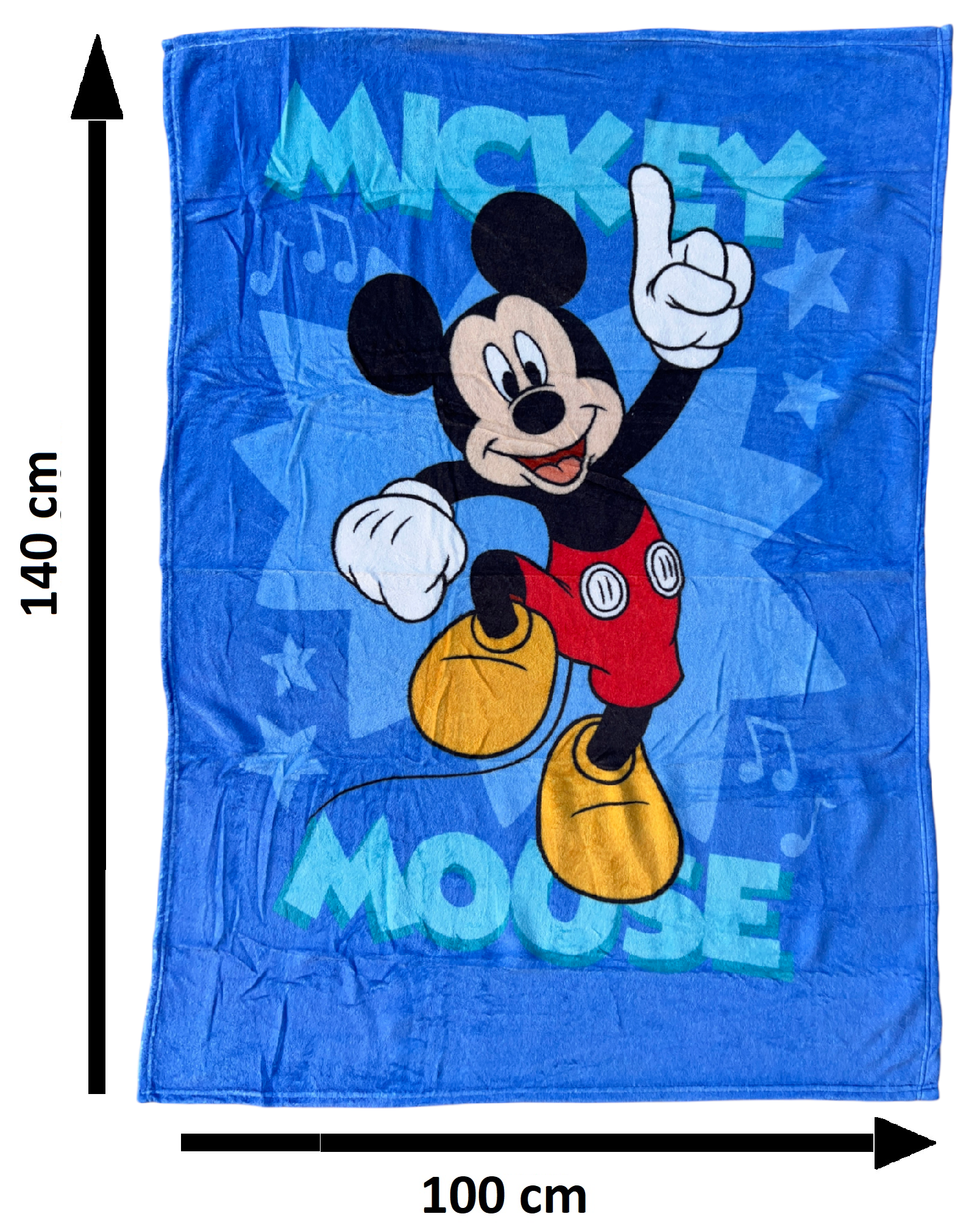 Plaid in Coral Topolino DISNEY Coperta in 100% Poliestere 100 X 140 CM per Bambini - Je13561ad