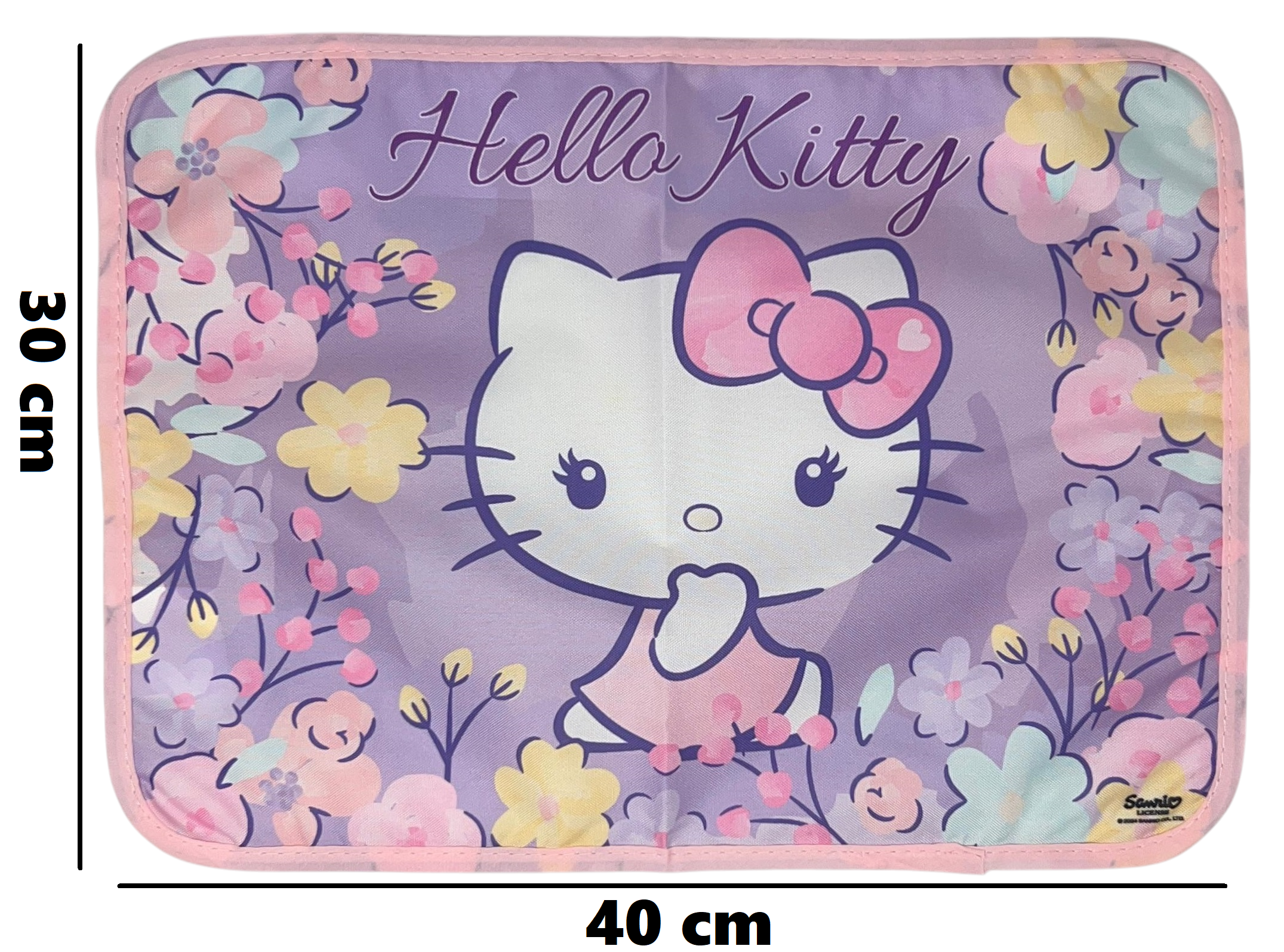 Tovaglietta Hello Kitty Colazione Scuola in Poliestere Impermeabile Cm. 40x30 - Tv21hk