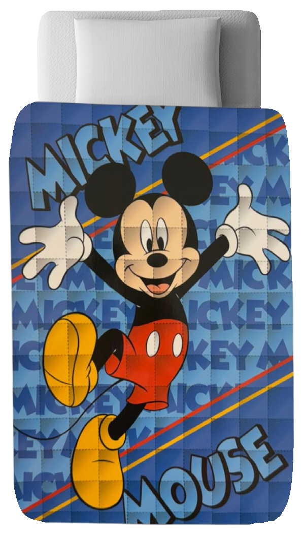 Trapunta Topolino DISNEY Piumone Invernale 350 Gsm Letto Singolo 160x250 CM - Je12126gtb