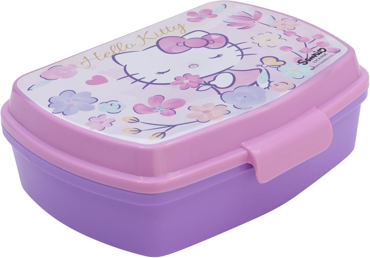 Portamerenda Hello Kitty Sanrio Porta Pranzo Scuola Tempo Libero CM 17x14x6 - St81784