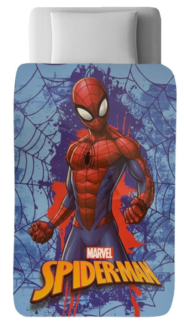 Trapunta Spiderman MARVEL Piumone Invernale 350 Gsm Letto Singolo 160x250 CM - Je12132gtb