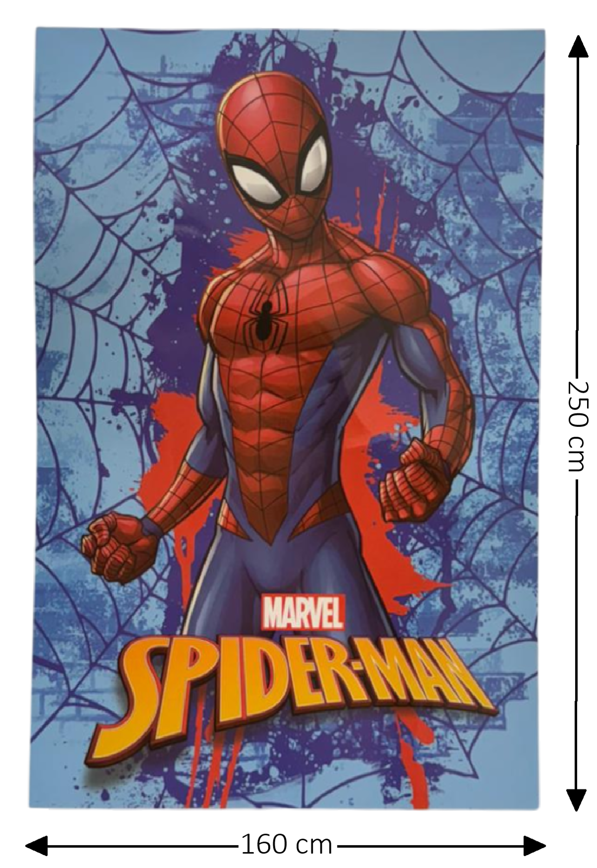 Trapunta Spiderman MARVEL Piumone Invernale 350 Gsm Letto Singolo 160x250 CM - Je12132gtb