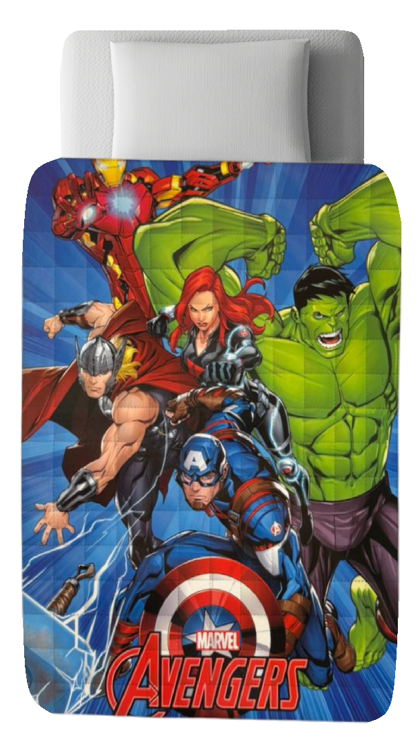 Trapunta Avengers MARVEL Piumone Invernale 350 Gsm Letto Singolo 160x250 CM - Je12128gtb