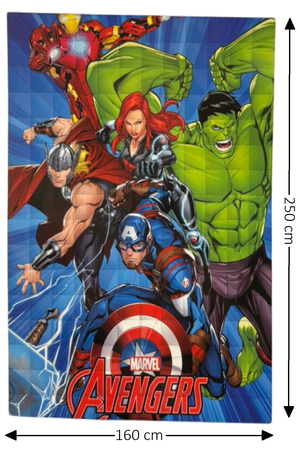 Trapunta Avengers MARVEL Piumone Invernale 350 Gsm Letto Singolo 160x250 CM - Je12128gtb