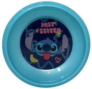 Set Pappa 5 Pezzi Stitch DISNEY in Plastica Riutilizzabile Piatti Bicchiere Posate Bpa Free - St75000