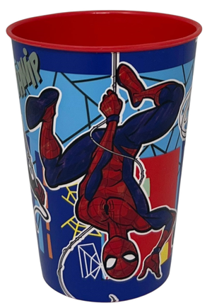 Set Pappa 5 Pezzi Spiderman MARVEL in Plastica Riutilizzabile Piatti Bicchiere Posate Bpa Free - St83500