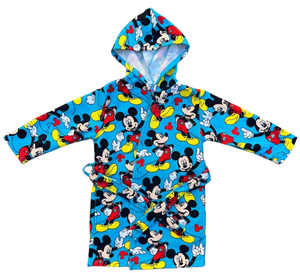 Accappatoio in Microfibra 100% Poliestere Topolino DISNEY Accappatoio con Cappuccio e Cintura - X-9963