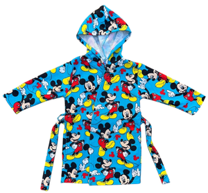Accappatoio in Microfibra 100% Poliestere Topolino DISNEY Accappatoio con Cappuccio e Cintura - X-9963
